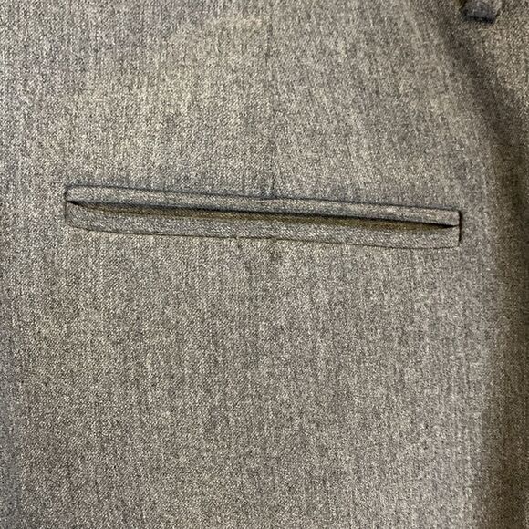 Banana Republic Harrison Gray Stretch High Rise Straight Leg Dress Pants Size 6 - Picture 9 of 13